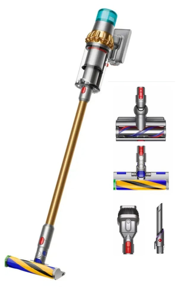 Товар Пылесос Dyson V15 Detect absolute (SV47), Gold/Gold (Золотой/Золотой) GB