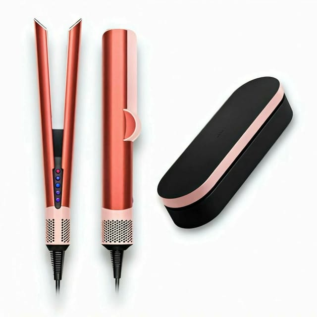 Товар Выпрямитель для волос Dyson Airstrait HT01, Strawberry Bronze/Blush Pink с кейсом (CN, переходник)