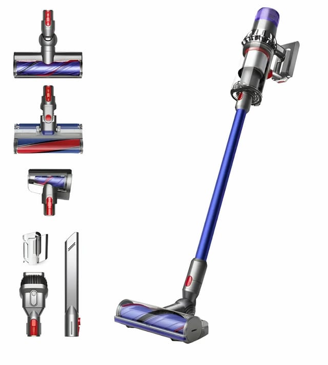 Товар Пылесос Dyson V11 Absolute (SV28) 2023, nickel/blue, IN, переходник в комплекте