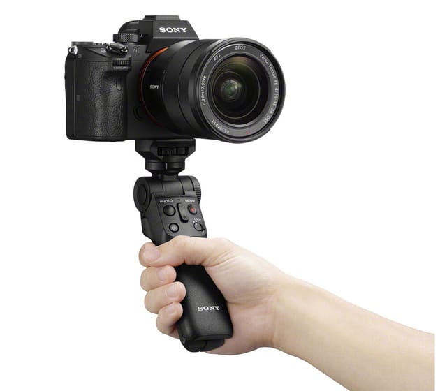 Товар Штатив Sony GP-VPT2BT, для фотокамер, настольный, черный, пульт ДУ