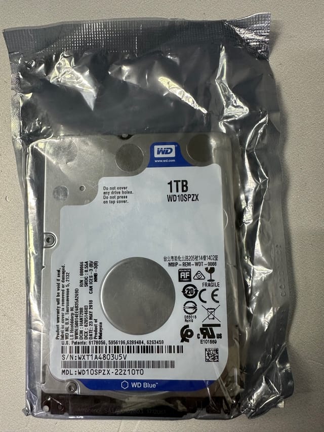Товар Жесткий диск Western Digital WD Blue 1 ТБ WD10SPZX