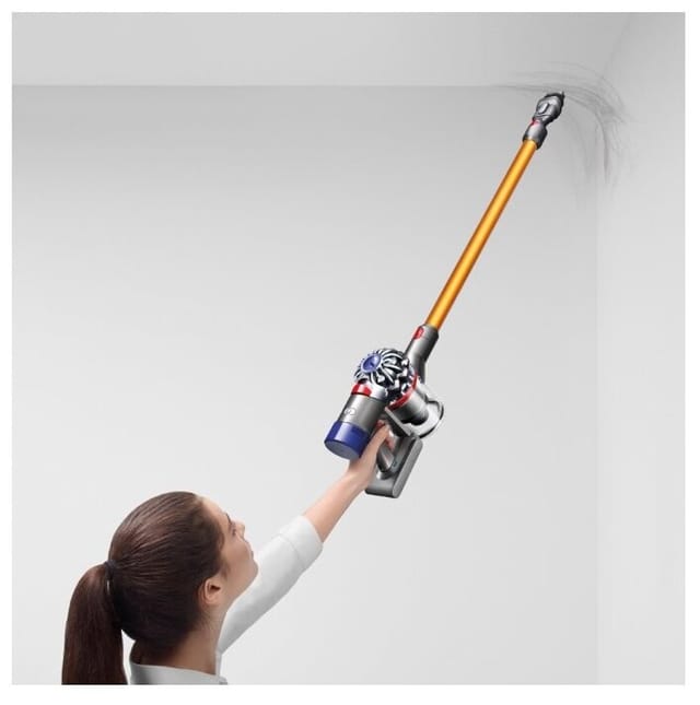 Товар Пылесос вертикальный Dyson V8 Absolute nickel/Yellow SV25 (переходник в комплекте)