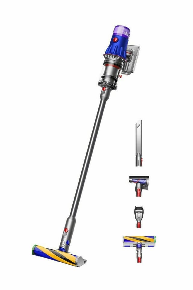 Товар Пылесос Dyson V12 Detect slim fluffy (SV46) MY, blue/nickel, от аккумулятора