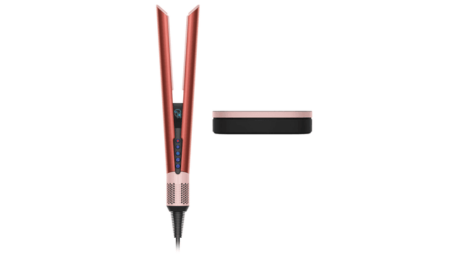 Товар Выпрямитель для волос Dyson Airstrait HT01, Strawberry Bronze/Blush Pink с кейсом (BR, переходник)