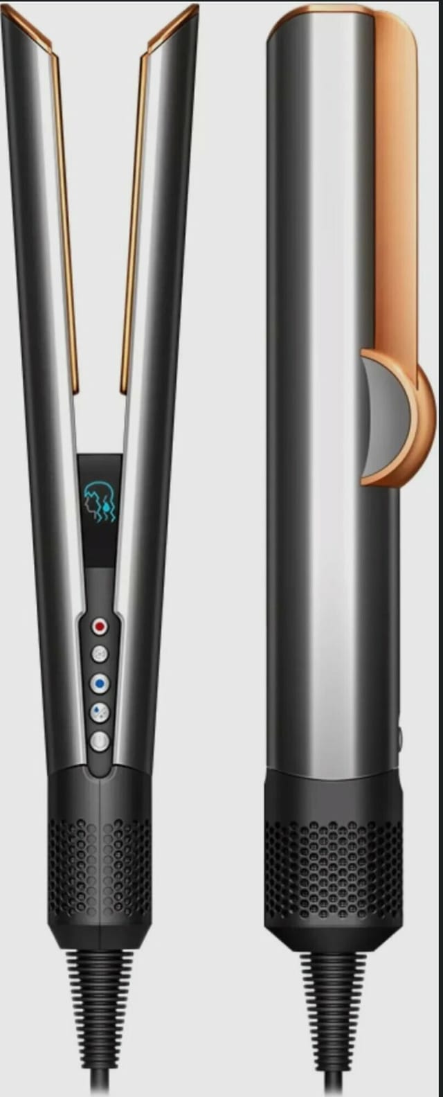 Товар Выпрямитель Dyson HT01 Airstrait Nickel/Cooper ( Переходник в подарок) Без кейса