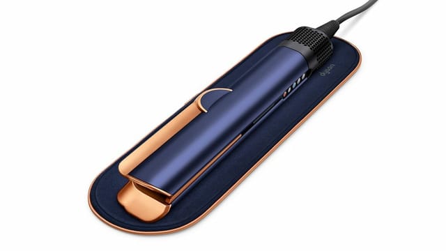 Товар Выпрямитель для волос Dyson HT01 Airstrait, Prussian Blue/Rich Copper ( Переходник в подарок) Без кейса