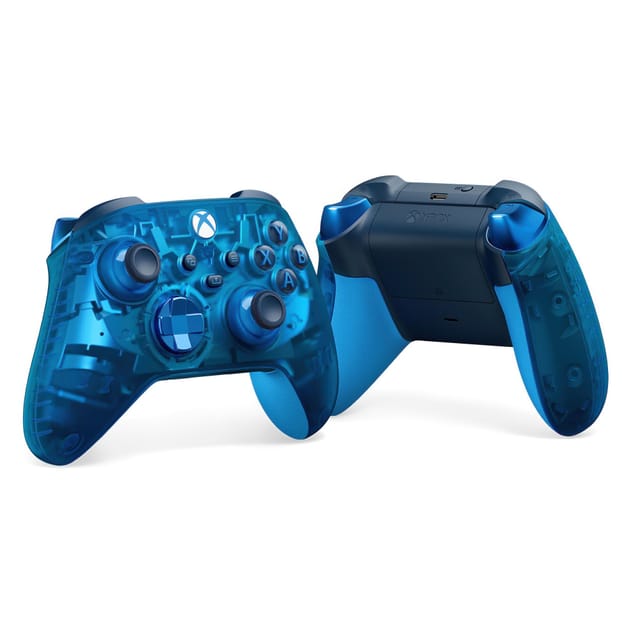 Товар Проводной/беспроводной геймпад Xbox Series Wireless Controller Special Edition Sky Cipher, светло-синий