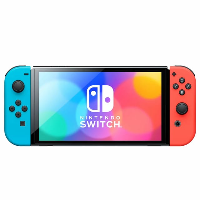 Товар Игровая консоль Nintendo Switch OLED Neon 64Gb, Игровая приставка 64ГБ