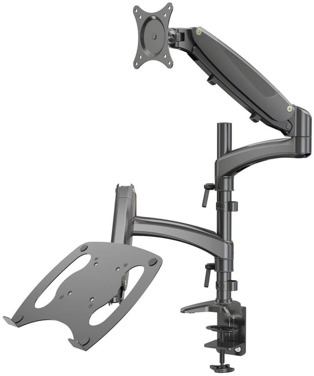 Товар Кронштейн для монитора/ноутбука Cactus CS-VM-LH08-BK черный 13"-27" макс.8кг настольный поворот и наклон