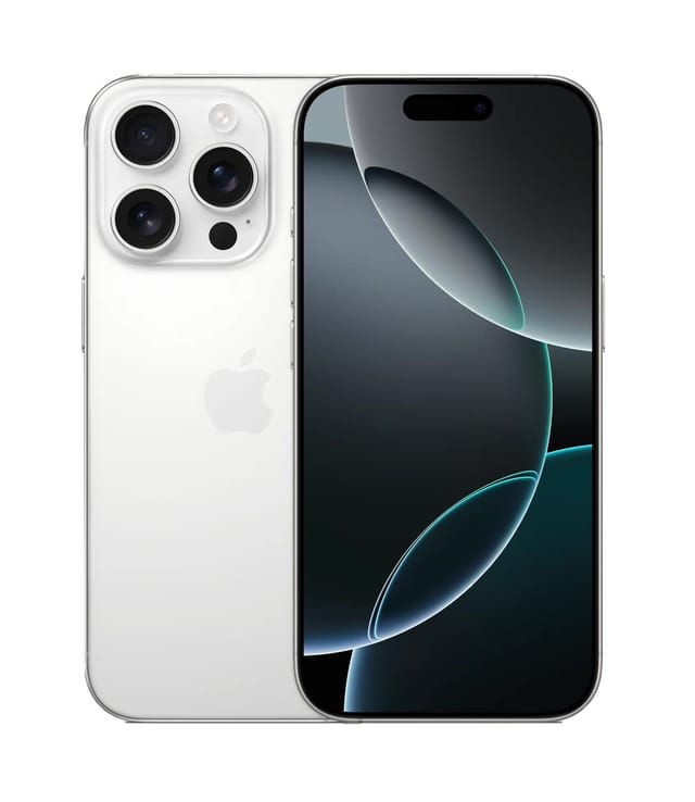 Товар Смартфон Apple iPhone 16 Pro 128 ГБ, nano SIM + eSIM, White Titanium, белый титан