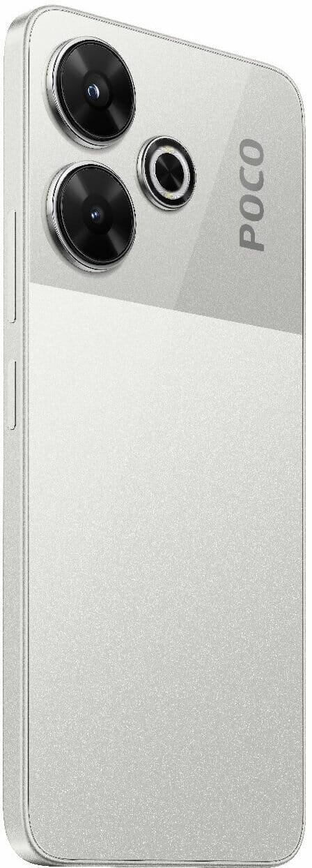 Товар Смартфон Xiaomi Poco M6 4G 6/128 ГБ, Global, Dual nano SIM, Silver (серебристый)