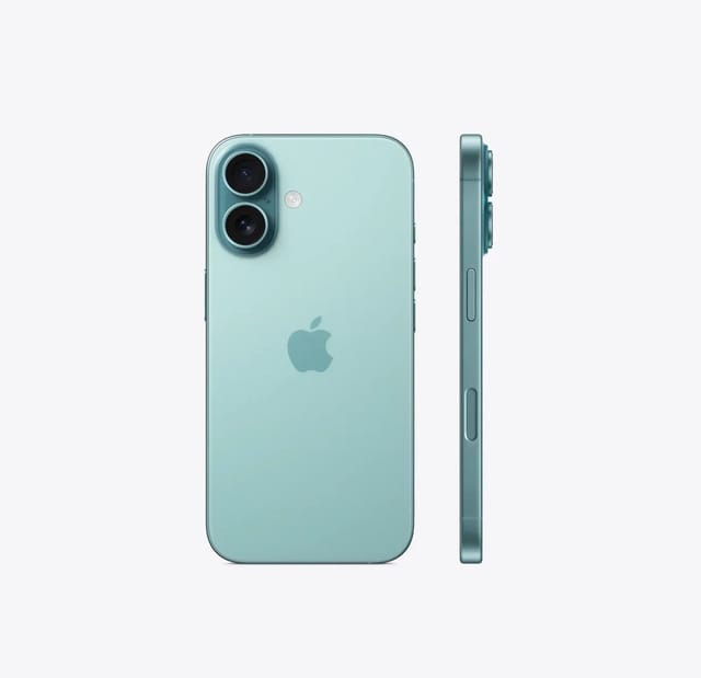 Товар Смартфон Apple iPhone 16 128 ГБ, Dual: nano SIM + eSIM, Teal (Зеленый)
