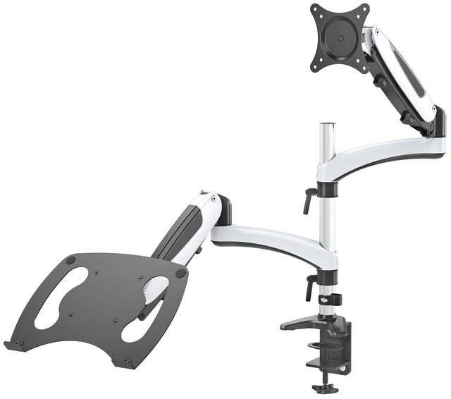 Товар Кронштейн для монитора/ноутбука Cactus CS-VM-LH08-AL серебряный 13"-27" макс.8кг настольный поворот и наклон