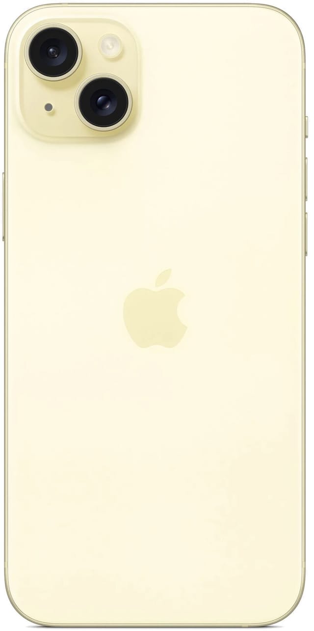 Товар Смартфон Apple iPhone 15 Plus 128GB, Dual: nanoSIM + eSIM, Yellow, Желтый
