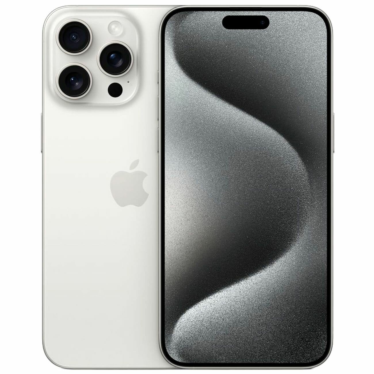 Товар Смартфон Apple iPhone 15 Pro Max 256 Гб, Dual: nano SIM + eSIM, White Titanium (белый титановый)
