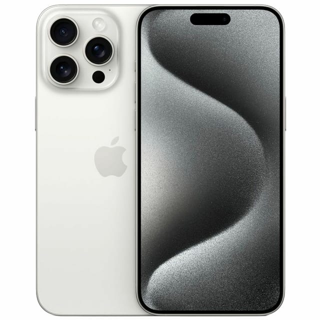 Товар Смартфон Apple iPhone 15 Pro Max 256 Гб, Dual: nano SIM + eSIM, White Titanium (белый титановый)