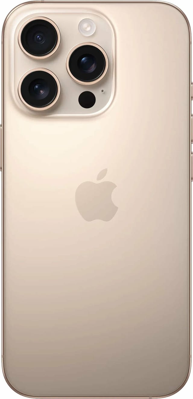 Товар Смартфон Apple iPhone 16 Pro 128 Gb, Desert Titanium, eSIM, золотистый