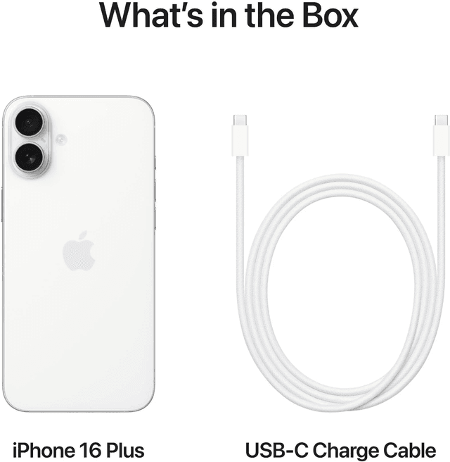 Товар Смартфон Apple iPhone 16 Plus 256 ГБ, White (белый), Dual: nano SIM + eSIM