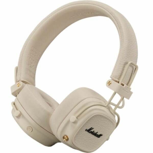 Товар Беспроводные наушники Marshall Major V Cream, Bluetooth наушники Маршалл Мажор 5, кремовые