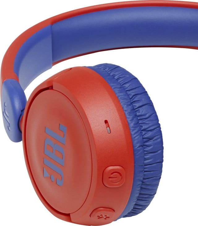 Товар Наушники детские беспроводные JBL JR 310BT, blue/red, складные, накладные, синие/красные