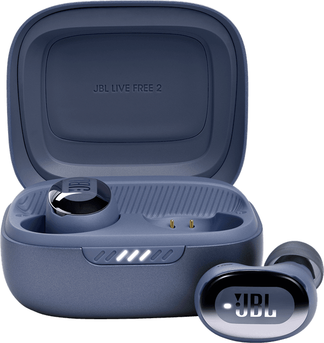 Товар Беспроводные наушники JBL Live Free 2 Blue, 35 часов работы, закрытый тип
