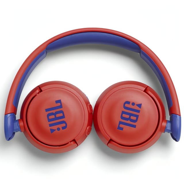 Товар Наушники детские беспроводные JBL JR 310BT, blue/red, складные, накладные, синие/красные