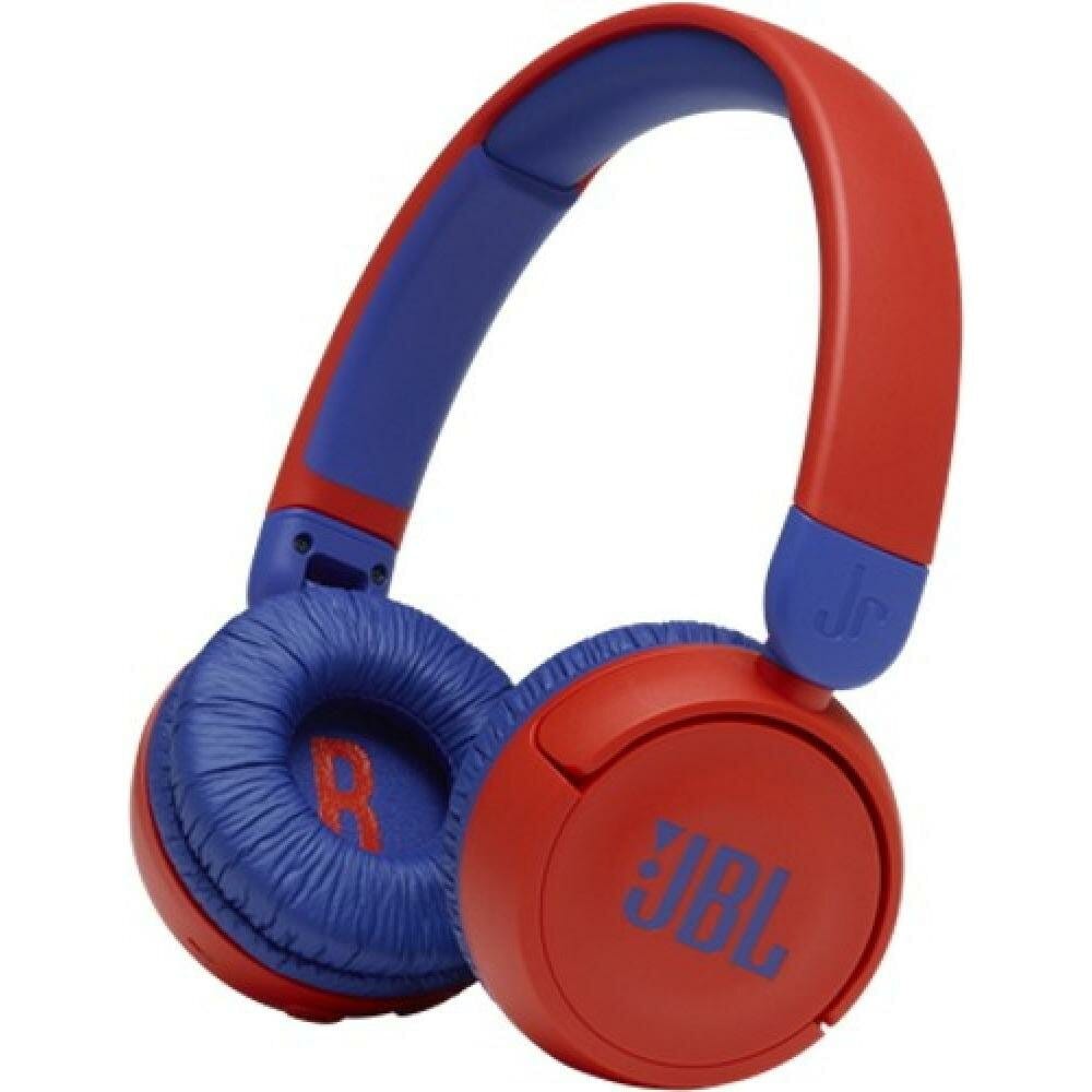 Товар Наушники детские беспроводные JBL JR 310BT, blue/red, складные, накладные, синие/красные