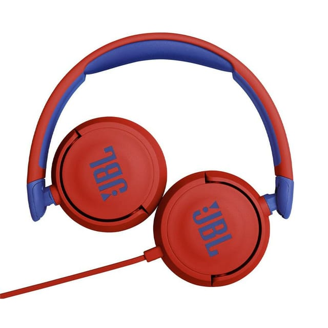 Товар Наушники детские беспроводные JBL JR 310BT, blue/red, складные, накладные, синие/красные