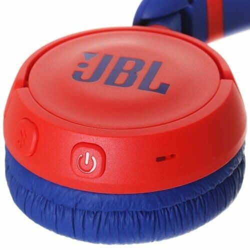 Товар Наушники детские беспроводные JBL JR 310BT, blue/red, складные, накладные, синие/красные