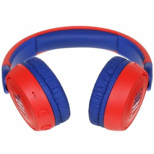 Товар Наушники детские беспроводные JBL JR 310BT, blue/red, складные, накладные, синие/красные