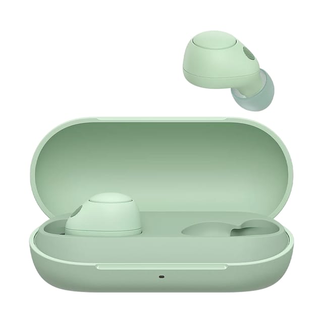 Товар Беспроводные наушники Sony WF-C700N, Bluetooth 5.2, влагозащита IPX4, до 15 ч работы, ANC, зеленые