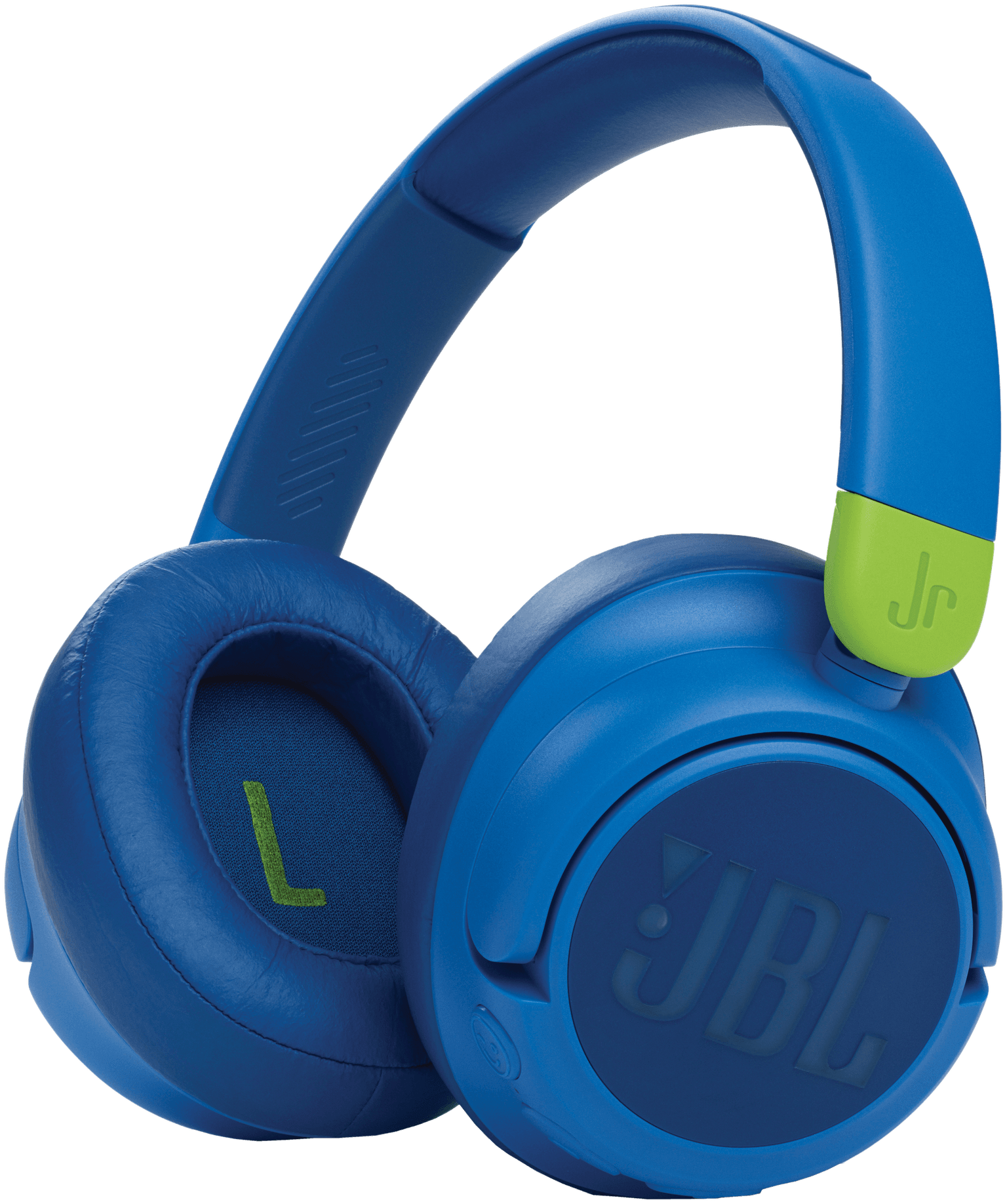 Товар Детские наушники JBL JR460, гарнитура, шумоподавление, Bluetooth 5.0, голубые