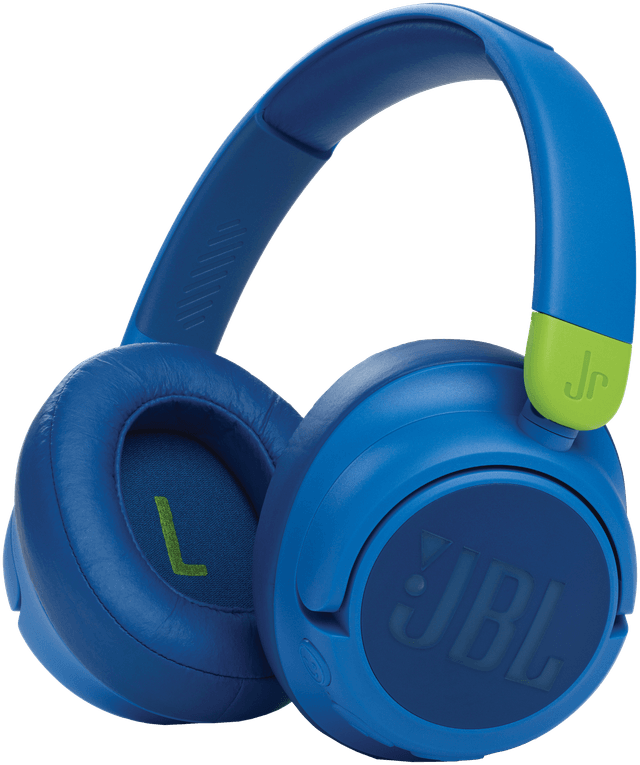 Товар Детские наушники JBL JR460, гарнитура, шумоподавление, Bluetooth 5.0, голубые