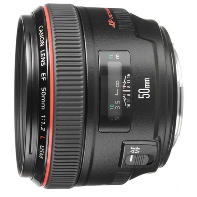 Товар Canon EF 50mm f/1.2L USM Lens – Professional Prime Lens for DSLR, Ultra-Fast Aperture, Full-Frame Compatible