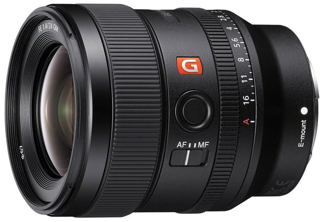 Товар Объектив Sony SEL24F14GM, 24 мм, F1.4, асферические элементы, защита от пыли и влаги, чёрный