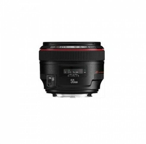 Товар Canon EF 50mm f/1.2L USM Lens – Professional Prime Lens for DSLR, Ultra-Fast Aperture, Full-Frame Compatible