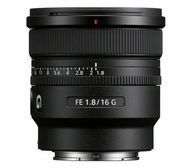 Товар Объектив Sony FE 16mm F1.8 G, широкоугольный, байонет Sony E, черный