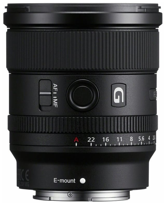 Товар Объектив Sony SEL20F18G, фиксированный фокус, 20мм, f/1,8, байонет Sony E, черный