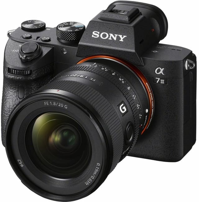 Товар Объектив Sony SEL20F18G, фиксированный фокус, 20мм, f/1,8, байонет Sony E, черный
