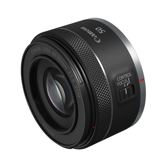 Товар Объектив Canon RF 50 mm F 1.8 STM, автофокус, пластик, черный