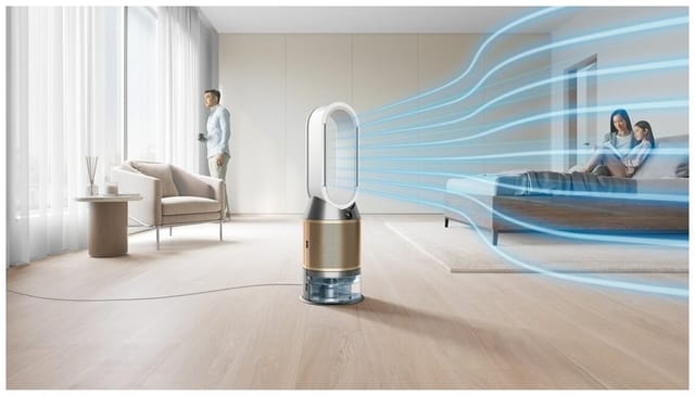 Товар Очиститель воздуха и увлажнитель Dyson Purifier Humidify+Cool Formaldehyde PH04, белый/золотой (Переходник в подарок)