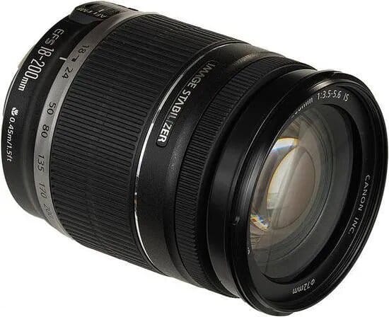 Товар Объектив Canon EF-S 18-200mm f/3.5-5.6 IS мощный диапазон фокусных расстояний для любых задач