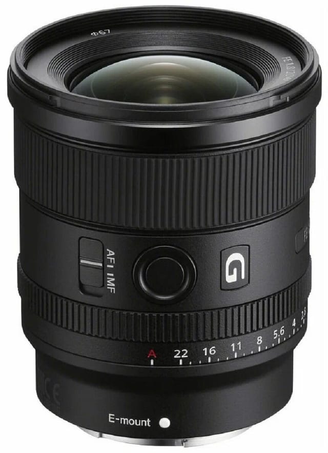Товар Объектив Sony SEL20F18G, фиксированный фокус, 20мм, f/1,8, байонет Sony E, черный