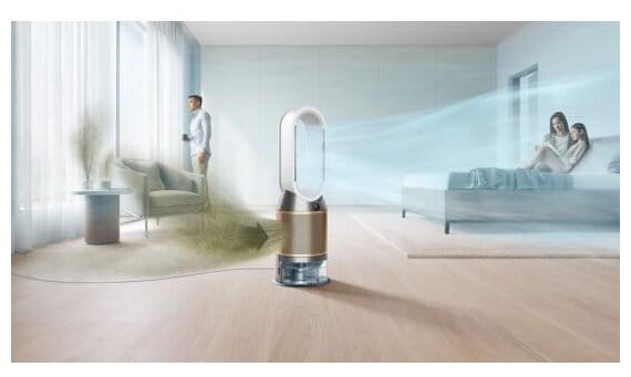 Товар Очиститель воздуха и увлажнитель Dyson Purifier Humidify+Cool Formaldehyde PH04, белый/золотой (Переходник в подарок)