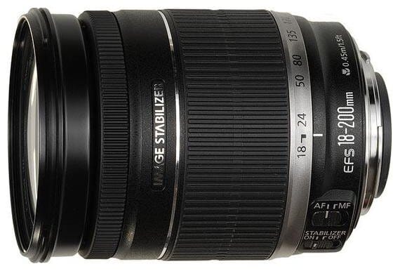 Товар Объектив Canon EF-S 18-200mm f/3.5-5.6 IS мощный диапазон фокусных расстояний для любых задач