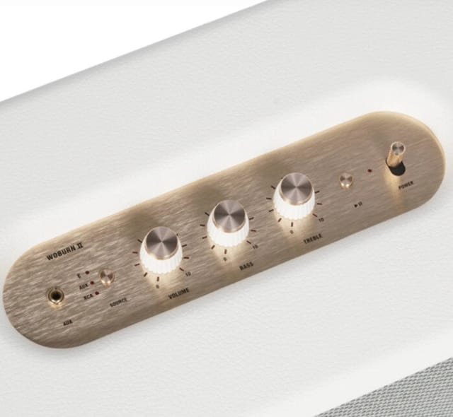 Товар Колонка портативная Marshall Woburn II, цвет белый, мощность 80W, акустика 2.1 BT, 3.5Jack (1127748)