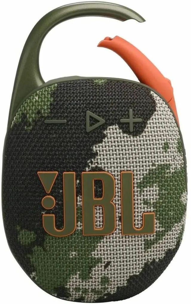 Товар Портативная колонка JBL Clip 5 (JBLCLIP5SQUAD) 7 Вт , Bluetooth 5.3, IP67, камуфляж