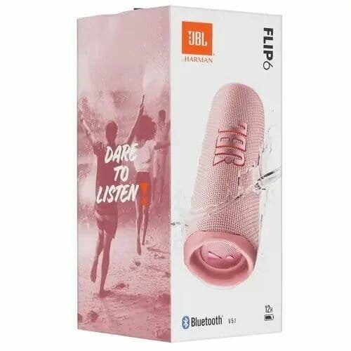 Товар Портативная акустика JBL Flip 6, Pink, влагозащищенная, 30 Вт