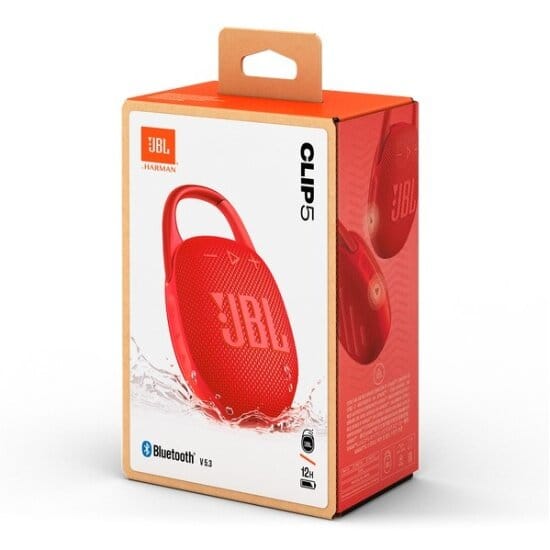 Товар Портативная водонепроницаемая колонка JBL Clip 5 Red (Красный), 7 Вт