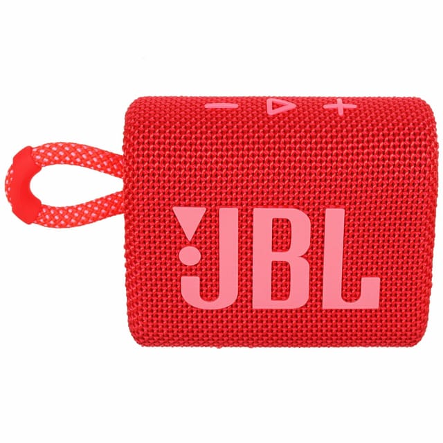 Товар Портативная колонка JBL GO3RED, моно, 4,2Вт, 2700 мАч, Bluetooth, встроенная ручка, красная